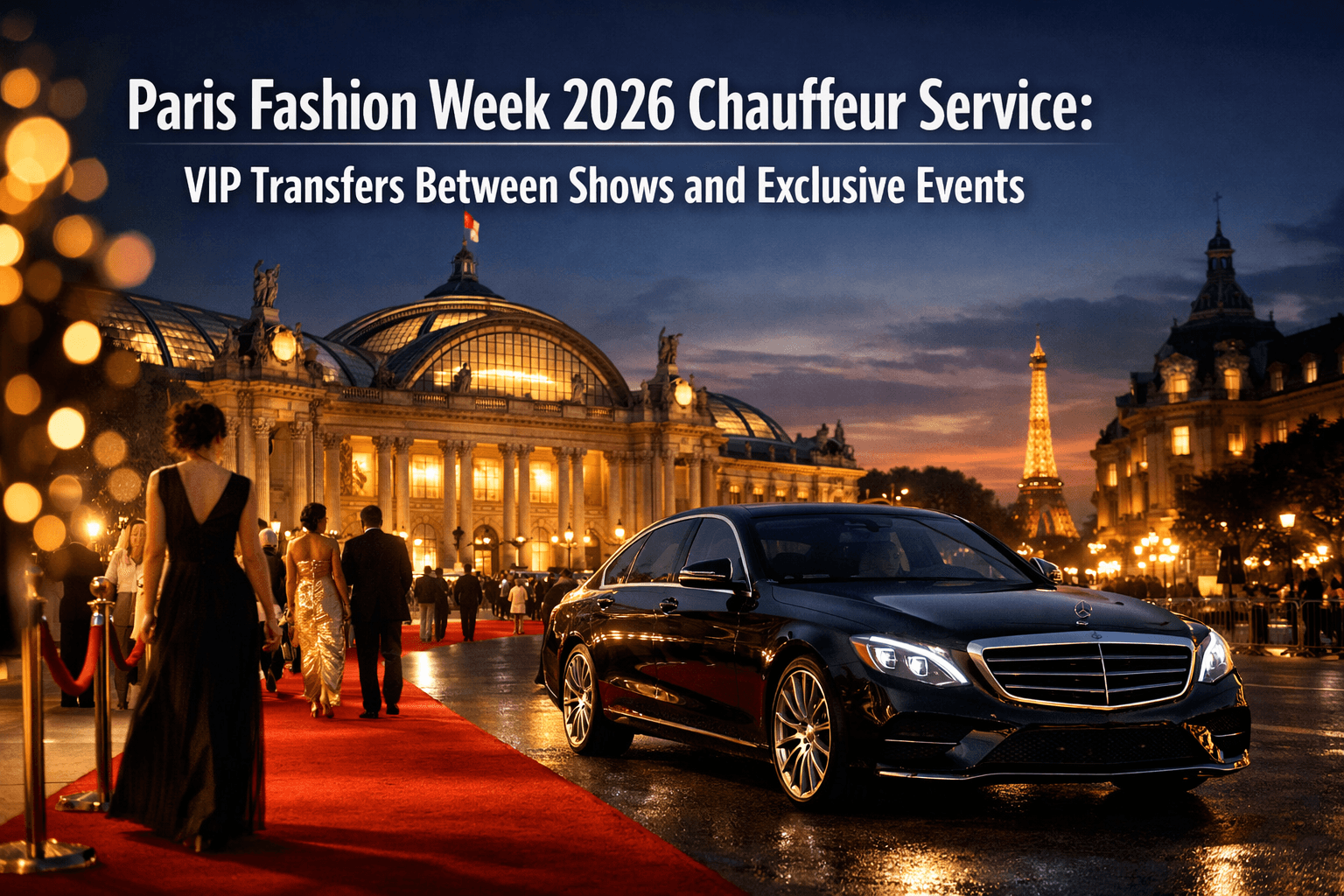 Paris Fashion Week 2026 Chauffeur Service: Vip Transfers Between Shows And Exclusive Events 1 Professional () hero image featuring 'Paris Fashion Week 2026 Chauffeur Service: VIP Transfers Between Shows and Exclusive
